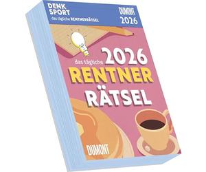 DUMONT Le puzzle quotidien des retraités 2026 - Calendrier à arracher journalier 12 x 16 cm, calendrier énigme avec 313 pages pour les retraités et les amis des énigmes