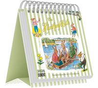 DUMONT - L'école de lapin 2026 - Calendrier cartes postales 17 x 16 cm avec 53 cartes de vœux, illustrations nostalgiques du livre pour enfants classique