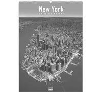 DUMONT - New York 2026 - Calendrier mural 50 × 70 cm Calendrier poster en noir et blanc avec 12 photos de ville, calendrier photo pour les amateurs d'architecture et de ville