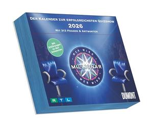 DUMONT Qui sera millionnaire 2026 - Calendrier à arracher journalier 15 × 12 cm avec 313 pages, calendrier énigmes et calendrier quiz avec questions originales de l'émission RTL : ... Quizshow, avec