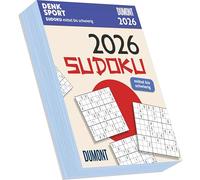 DUMONT - Sudoku moyen à difficile 2026 - Calendrier à arracher journalier 12 x 16 cm - Calendrier énigme avec 313 tâches Sudoku, plaisir pour chaque jour : pour les débutants et les confirmés