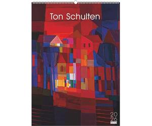 DUMONT Ton Schulten 2026 Calendrier mural 50 x 70 cm avec mosaïque de paysages colorés pour les amateurs d'art