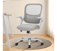 DUMOS Chaise de Bureau, Nylon Acier allié Plastique Métal, Gris, Modern
