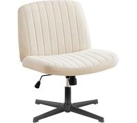 DUMOS Chaise de Bureau, sans accoudoir, en Velours et Maille Confortable, avec Coussin d'assise élargi, Convient pour Les Bureaux, Les Chambres et Les Salons
