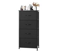 DUMOS NC-HJ3-4C-DU-BK Commode 4 tiroirs Noir