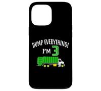 Dump Everything I'm 3 Chemise pour Enfants Camion Poubelle Anniversaire Coque pour iPhone 13 Pro Max