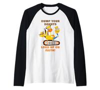 Dump Your Doubts, Load up on Faith! Kids Construction Animal Manche Raglan