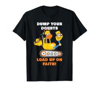 Dump Your Doubts, Load up on Faith! Kids Construction Animal T-Shirt