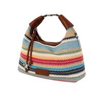 Dumpling Bag | Rainbow Handwoven Large-Capacity Zipper Handbag | Shoulder P