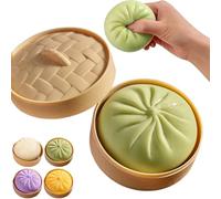 Dumpling Géant Pailleté, Dumpling Géant Mou, Méga Dumplings, Pâte Molle à Presser Anti-Stress pour Adultes, Jouet Antistress Mignon pour Anxiété,Green