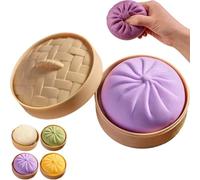 Dumpling Géant Pailleté, Dumpling Géant Mou, Méga Dumplings, Pâte Molle à Presser Anti-Stress pour Adultes, Jouet Antistress Mignon pour Anxiété,Purple