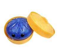 Dumpling Géant Pailleté, Puzzle Élastique Mystérieux avec Boîte Vapeur, Dumplings Arc-en-Ciel Accessoire Sensoriel Antistress, Pâte Souple de Détente pour Enfants et Adultes