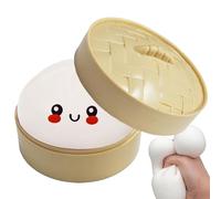 Dumpling - Jouet Anti-Stress 100g | Boule à Presser en Forme de Nourriture | Boîte mystère Fidget, Jouet sensoriel à montée Lente, jout de Bureau élastique pour Panier de pâques et Cadeau d'a