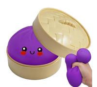 Dumpling - Jouet Anti-Stress 100g | Boule à Presser en Forme de Nourriture | Boîte mystère Fidget, Jouet sensoriel à montée Lente, jout de Bureau élastique pour Panier de pâques et Cadeau d'a