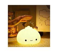 Dumpling Light for Kids, Cute Night Light Color Changing Silicone Night Light Usb Charge, Squishy Lamp for Boys Girls Kawaii Gift