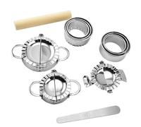 Dumpling Maker-11-1-poix Form Set | Spaetzle Press Moule | Spaetzle Peau Maker, chiot farine de farine en bois, cuisine | Différentes tailles et formes | Facile mais
