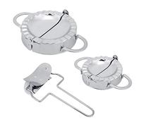 Dumpling Maker Device 304 Stainless Steel | Manual Dumpling Press for Wrapper & Filling | Kitchen Tool for Excellent Homemade Dumplings/Gyoza/Potstickers