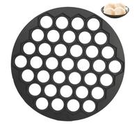 Dumpling Maker Moule à Raviolis Russes 37 Cavités, Pelmeni Maker Métal Noir Durable, Machine Raviolis Maison Restaurant, Outil Pratique Facile Utiliser Ranger, Pâte Tacos Empanadas
