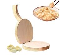 Dumpling Skin Press Maker - Wooden Dough Wrapper Mold Tool, Non Stick Pie Crust and Dumpling Wrapper Maker for Beginners and Home Cooks, Meal Prep Kitchen Accessory for Family Cooking, Holiday Events