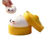 Dumpling Squeezable - Colorful Dumplings Stress Balls Fidget Sensory Toy, Steamed Buns Shape Desktop Ornaments with Slow-Rising Memory Foam, Realistic Food Texture, Sensory Toy for Teens and Adults