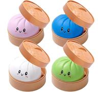Dumpling Squishy, Giant Squishy, Dumpling Squishys Jouet Géant avec Boîte À Vapeur, Pâte De Décompression Douce, Décompression Kawaii pour Enfants Et Adultes (4A)