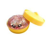 Dumpling Squishy, Glitter Dumpling Squishy Mystery, Crazy Fun Squishiest Bun Dumplings with Steamer Box, Stress & Anxiety Relief Toys for Adults (Glitter Pink B)
