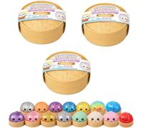 Dumpling Squishy, Glitter Squishy Dumpling, Anti-Stress Soft Ball Relâcher Tension, Surprise Amusante pour Les Jours Occupés, pour Bureau Maison (Aléatoire 3pcs)