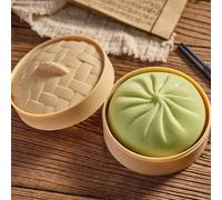 Dumpling Squishy, Jouet Géant Squishy Dumpling, Coloré Mystère Dumplings Squishys Fidget Toy avec Boîte Vapeur, Boulettes Paillettes Pression Douce Jouets Sensoriels Soulagement Stress