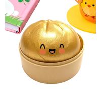 Dumpling Squishy Mystère Géant - Balle Anti-Stress Pailletée Rare Rose, Jouet Sensoriel à Écraser avec Boîte Vapeur, Cadeau Surprises pour Enfant Ados Adultes, Décompression pour Classe Bureau