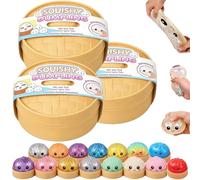 Dumpling Squishy Mystery,2026 Nouveau Glitter Squishy Dumpling,Stress and Anxiety Relief Soft Squeeze Sensory Toys,Random Colors (Aléatoire 3pcs)