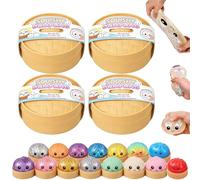 Dumpling Squishy Mystery,2026 Nouveau Glitter Squishy Dumpling,Stress and Anxiety Relief Soft Squeeze Sensory Toys,Random Colors (Aléatoire 4pcs)