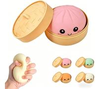 Dumpling Squishy, New Glitter Dumplings Squishies Toy, Stress Relief Squishy Toys, Colorful Dumpling Stress Fidget,Cute Soft Glitter Calming for Relaxation ,Small Gadgets to Relieve Anxiety