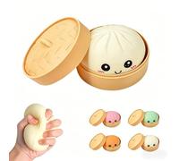 Dumpling Squishy, New Glitter Dumplings Squishies Toy, Stress Relief Squishy Toys, Colorful Dumpling Stress Fidget,Cute Soft Glitter Calming for Relaxation ,Small Gadgets to Relieve Anxiety