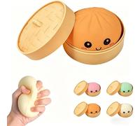 Dumpling Squishy, New Glitter Dumplings Squishies Toy, Stress Relief Squishy Toys, Colorful Dumpling Stress Fidget,Cute Soft Glitter Calming for Relaxation ,Small Gadgets to Relieve Anxiety