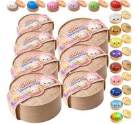 Dumpling Squishy, Stress Relief Dumplings with Steamer Tray, Soft Squeeze Sensory Desk Squishies, Cute Dumpling Fun Gift for Teens & Adults, Random (7 Packs)