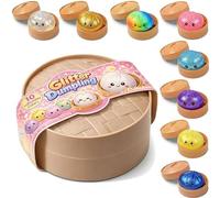 Dumpling Squishy Surprise Box, Squishy Dumpling, Glitter Dumplings Squishies with Steamer Box, Surprise Box Design for Endless Fun (1Pc)