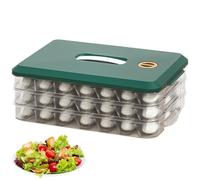 Dumpling Storage Container With Lid - Versatile Food Organizer For Icing Cookies, Desserts, Wontons, And Donuts For Kitchen And Fridge Food Container For Dumplings - Household Storage Box With Lid, Id