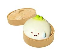 Dumpling Stress Ball, Slow Rising Food Shape, Sensory Squeeze Fidget, Soft Squishy Texture, Entertaining Relaxation Attributes, Perfect for Students Adults Work Study Home Easter Basket Stuffers