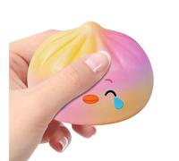 Dumpling Stress Relief - Slow Rising Squeeze Ball, Hand Grip Comfort Hold, Soft Foam Elastic Form Cushion, Fidget Office Focus Play School Study Break, Relaxation Waiting Room Calm Down Use