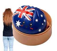 Dumpling Toy Ball, Realistic Cute Bun, Soft Tool with Flag Style, Toy for Kids Teens, Fun Aid, Practical Support for Adults Soccer Fans Home School Office Travel Relaxation Holiday Celebration Event