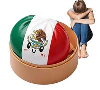 Dumpling Toy Ball, Realistic Cute Bun, Soft Tool with Flag Style, Toy for Kids Teens, Fun Aid, Practical Support for Adults Soccer Fans Home School Office Travel Relaxation Holiday Celebration Event