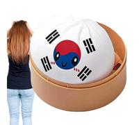 Dumpling Toy Ball, Realistic Cute Bun, Soft Tool with Flag Style, Toy for Kids Teens, Fun Aid, Practical Support for Adults Soccer Fans Home School Office Travel Relaxation Holiday Celebration Event