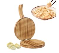Dumpling Wrapper Maker - Wood Pie Crust Press Mold, Easy Dumpling Skin Making Tool for Home Kitchen Meal Prep, Kitchen Gadget for Parents Beginners Apartment Cooking, Holiday Birthday Party Gatherings
