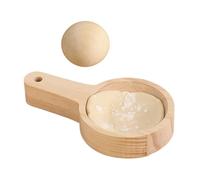 DumplingMaking: The dumplingskin maker mold's ergonomic handle promotes a stable working press, enhancing user comfort and simplifying the process of preparing perfectly shaped dumpling