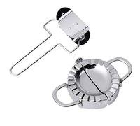 Dumplings en Acier Inoxydable Moule 2pcs / Set Ravioli en Acier Inoxydable Boulette Moule Machine, Machine De Découpe Ravioli Chinois Dumpling Machine Pâtisserie Pâte Cutter