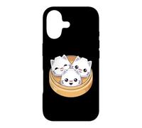 Dumplings Kawaii Dim Sum Cat pour Femmes, Enfants et Filles Coque pour iPhone 17