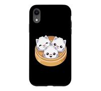 Dumplings Kawaii Dim Sum Cat pour Femmes, Enfants et Filles Coque pour iPhone XR