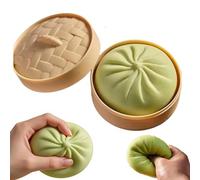Dumplings Squishy,Boulettes Squishy, Soulagement du Stress,Dumpling géant Squish,Mini Squíshy Dumplíng, Jouet sensoriel Amusant, pour la Maison,Bureau, l'école, la Salle de Classe (Vert)