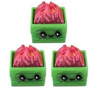 Dumpster Fire Clickie Fidget, Resin Dumpster Fire Clickie Figurines Table Centerpiece, Office Desk Decor, Keyboard Fidget, Clicker Fidget, for Students, Office Workers, Gamers(3 Reds)