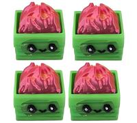 Dumpster Fire Clickie Fidget, Resin Dumpster Fire Clickie Figurines Table Centerpiece, Office Desk Decor, Keyboard Fidget, Clicker Fidget, for Students, Office Workers, Gamers(4 Reds)